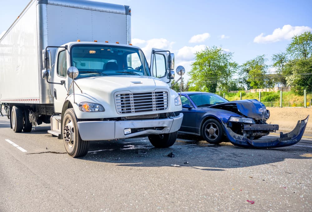 Collision between Truck and Car